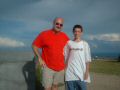 Dad and Hunter at the top of Mt Greylock.JPG